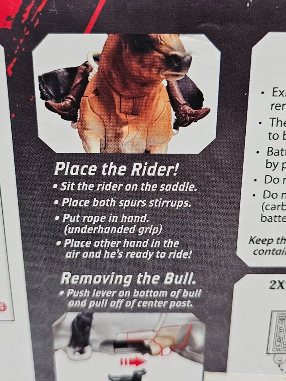 New Country Toy PBR Bucking Bull & Rider Playset Battery Interactive #811